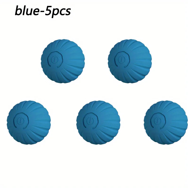 1/5/10PCS Blue Orange Pet Toy Ball Plastic Rechargeable Cat and Dog Toy Suitable for Home and Outdoors