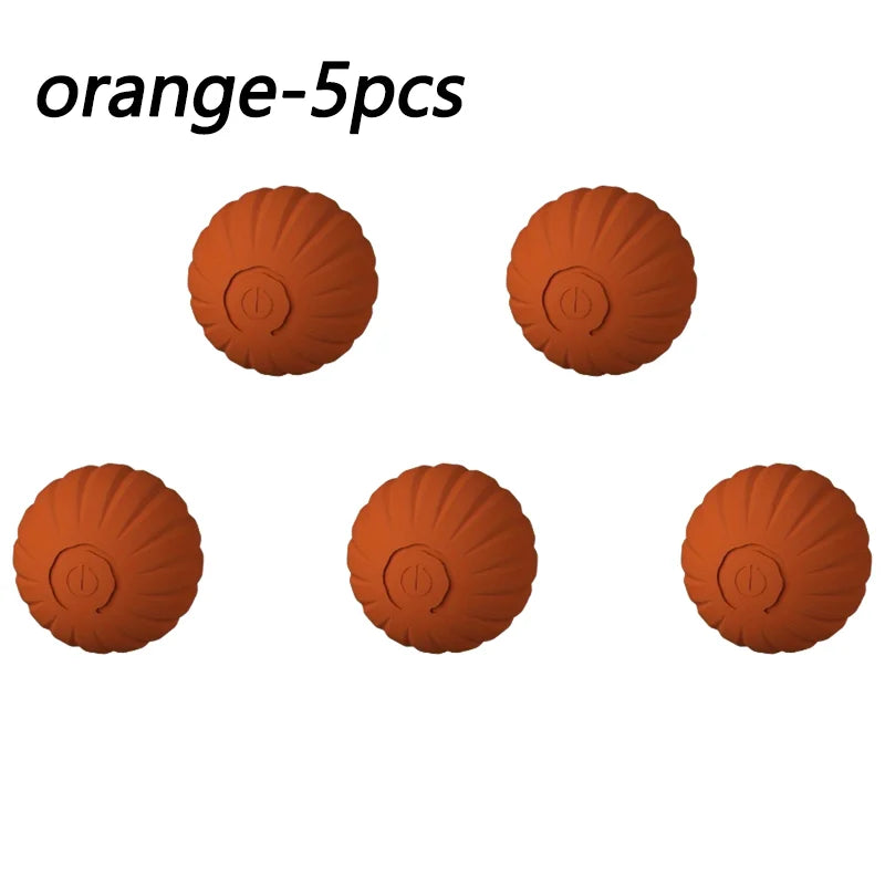 1/5/10PCS Blue Orange Pet Toy Ball Plastic Rechargeable Cat and Dog Toy Suitable for Home and Outdoors