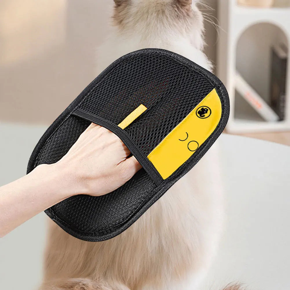 Pet Grooming Gloves Hair Remover Brush Pet Hair Remover Gloves for Dog Cat Rabbit with Long/Short/Curly Hair