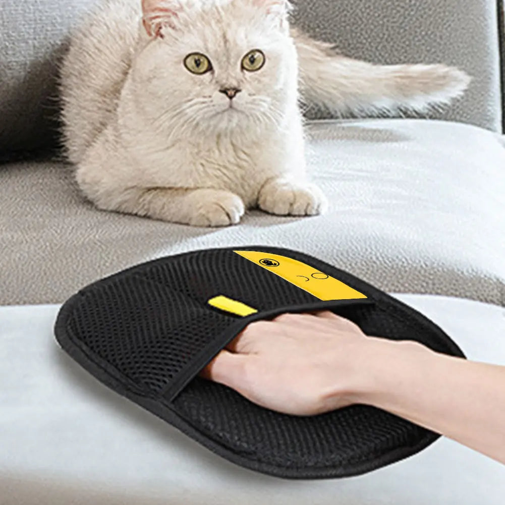 Pet Grooming Gloves Hair Remover Brush Pet Hair Remover Gloves for Dog Cat Rabbit with Long/Short/Curly Hair